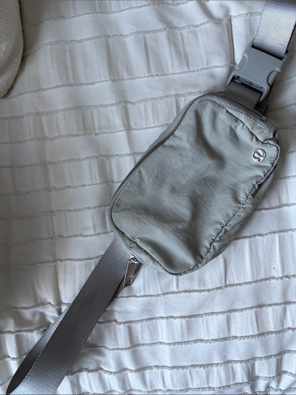 lululemon athletica Light Gray Crossbody Satchel